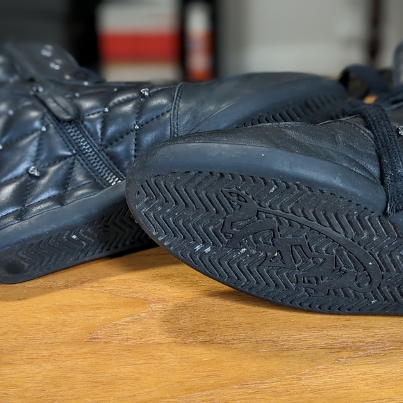 Ash platform sneakers black leather skulls - Picture 7 of 10